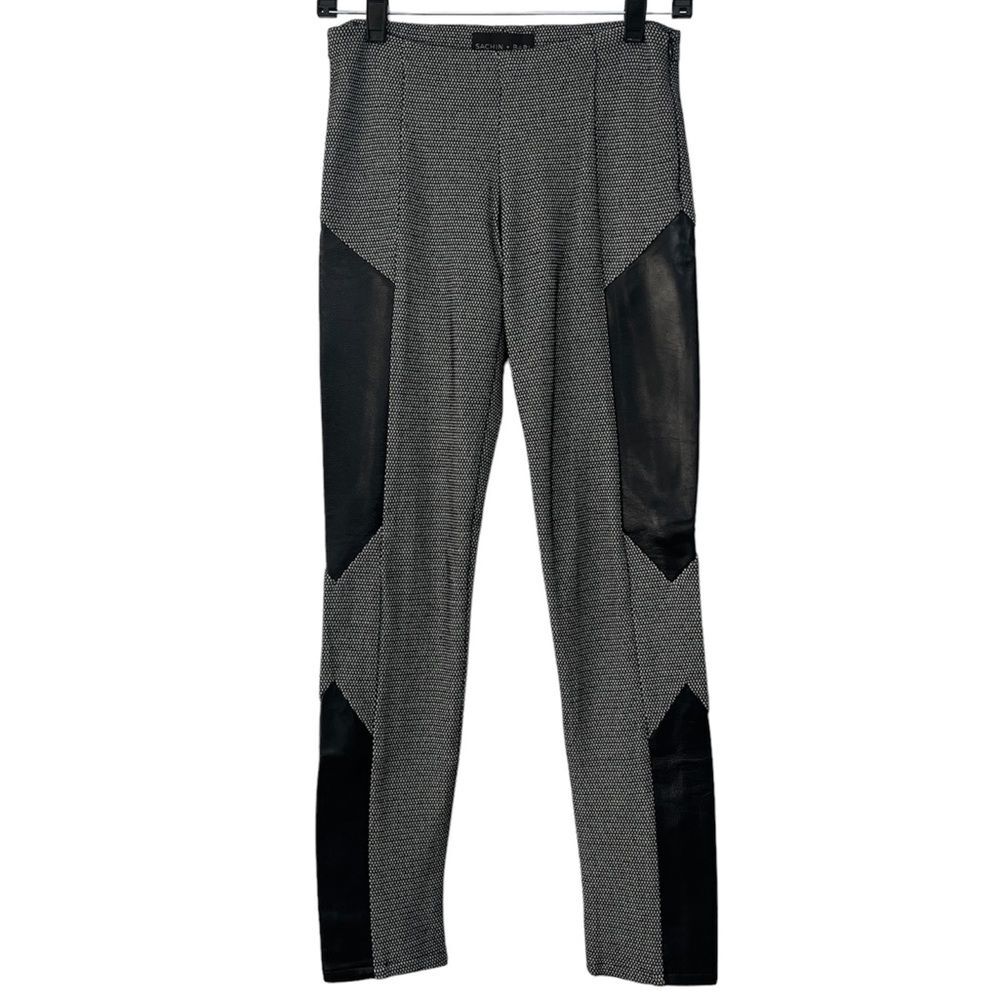 Sachin + Babi Black Lamb Leather Leggings Size 0